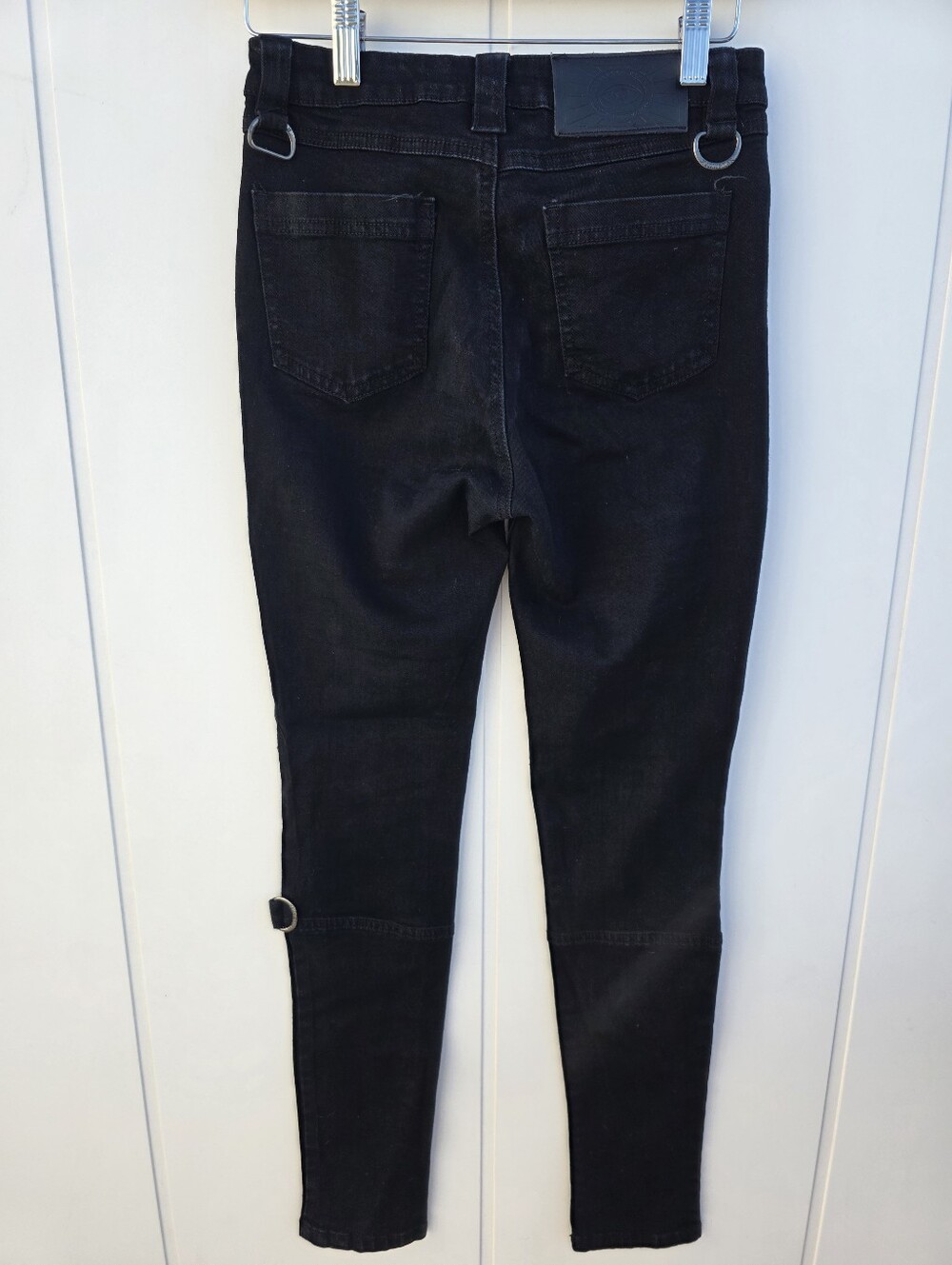 Killstar Grave Slave Skinny Goth Pentagram Occult Denim Jeans Size Small - Picture 10 of 15